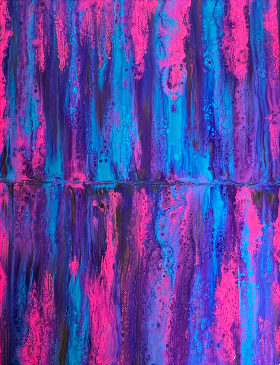 Neon Cascade - Limited Edition Print