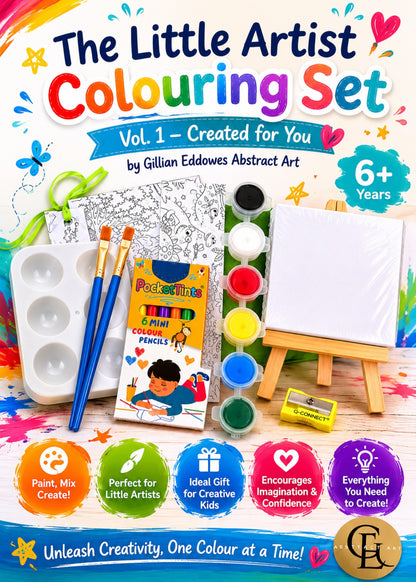 The Little Artist Colouring Set by Gillian Eddowes Abstract Art