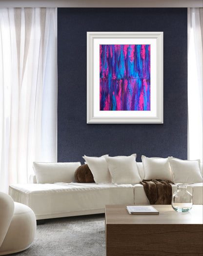 Neon Cascade - Limited Edition Print