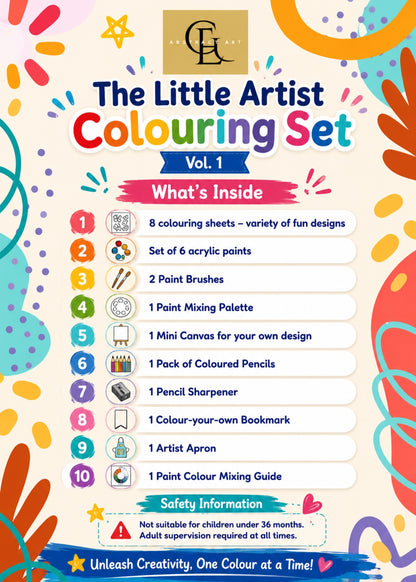 The Little Artist Colouring Set by Gillian Eddowes Abstract Art