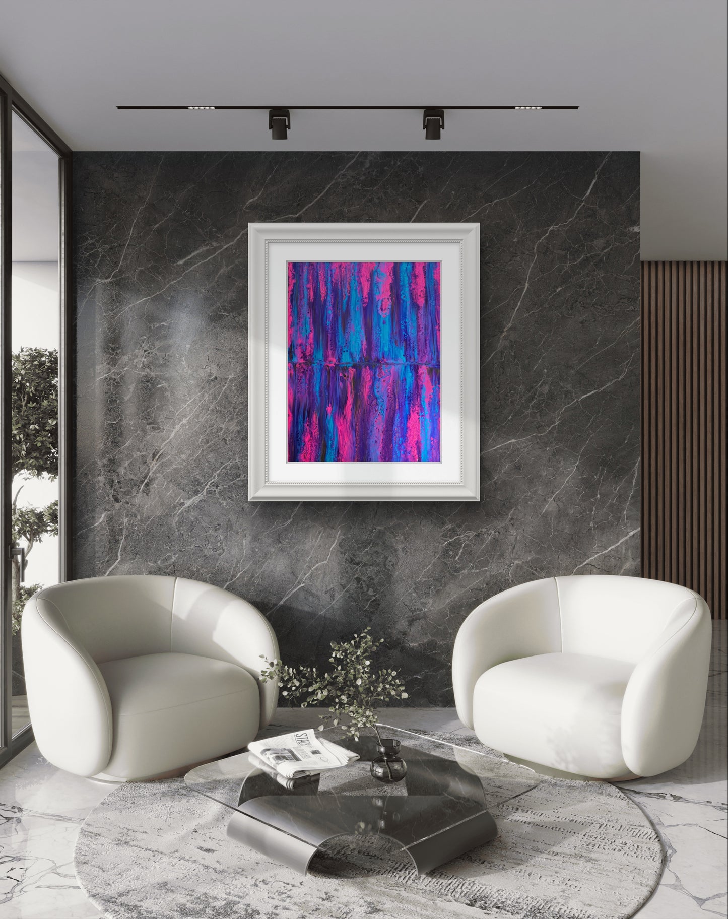 Neon Cascade - Limited Edition Print