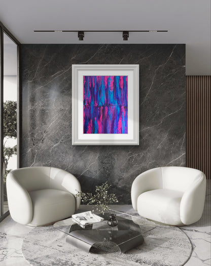 Neon Cascade - Limited Edition Print